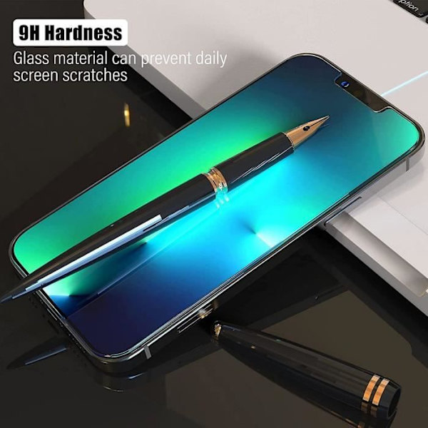 [Pack 2] Helhärdat glas för iPhone 13 mini (5,4 tum) skärmskydd i glas Transparent med svart kant