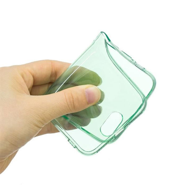 Skyddsfodral och Filmer - Apple - iPhone XR - Grön - 2ST Härdat Glas - 1ST TPU Silikon ljus