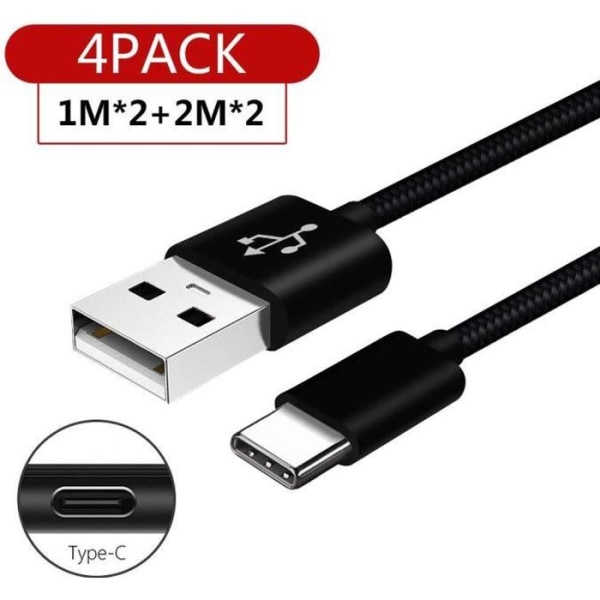USB Typ C Snabbladdningskabel för Samsung Galaxy S10 S10E S9 S8 Plus,A3 A5 A8 A9 2017 2018,Note 8 9 10,A70 A50 A80 A20E