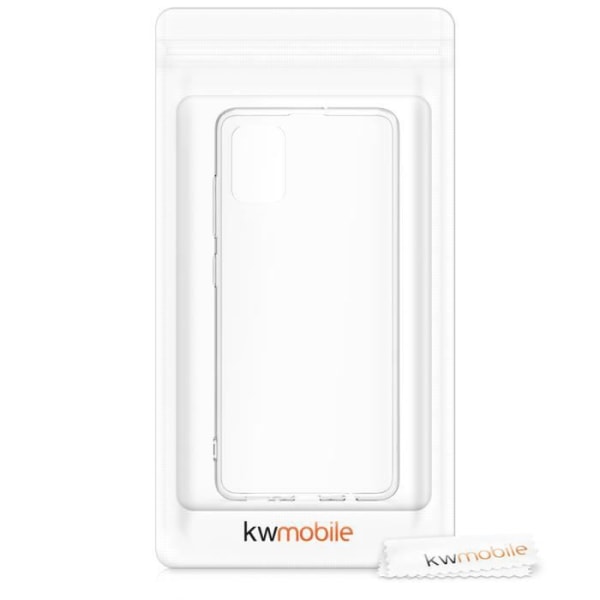 kwmobile etui kompatibelt med Samsung Galaxy A51 - Gennemsigtigt silikone beskyttende telefoncover Transparent