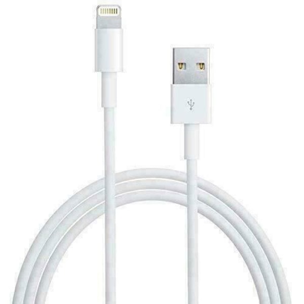 USB-laddningskabel Förstärkt sladd 2M Vit För iPhone 6 7 8 Plus X XS XR 11 Pro Max Vit