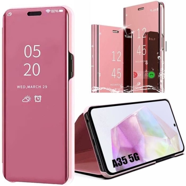 Skyddsskal - BOOLING - Smart Case Clear View - Bumper 360° Antichock - Rosa Rosa