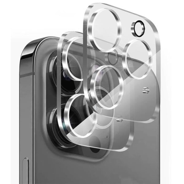 Fodral för iPhone 15 Pro Max Förstärkt TPU + 2 skärmar i härdat glas och 2 bakre kameraskydd