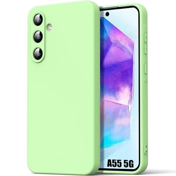 Silikonfodral för Samsung Galaxy A55 5G - Smal skydd Stötsäker Anti-Scratch Green