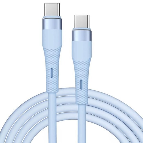 60W snabb USB-C till USB-C-kabel för Samsung Galaxy A55 A54 A53 A52 A14 A15 A16 A13 A05s A25 A35 - Blå 1M Blå