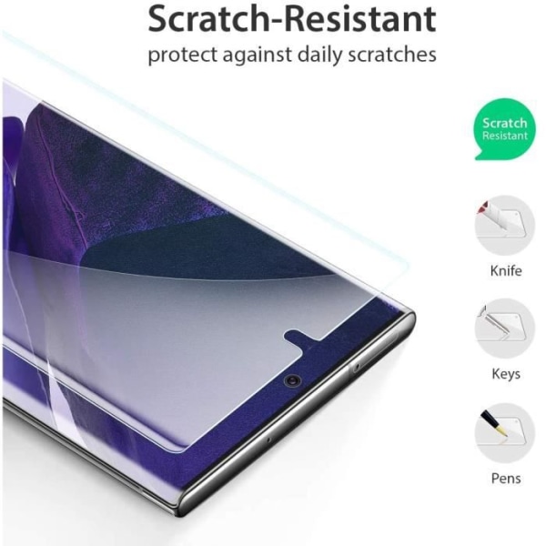 3 delar skärmskydd för Samsung Galaxy Note 20 Ultra, Samsung Note 20 Ultra Skyddsfilm [bubbelfri] [Fingeravtryck]