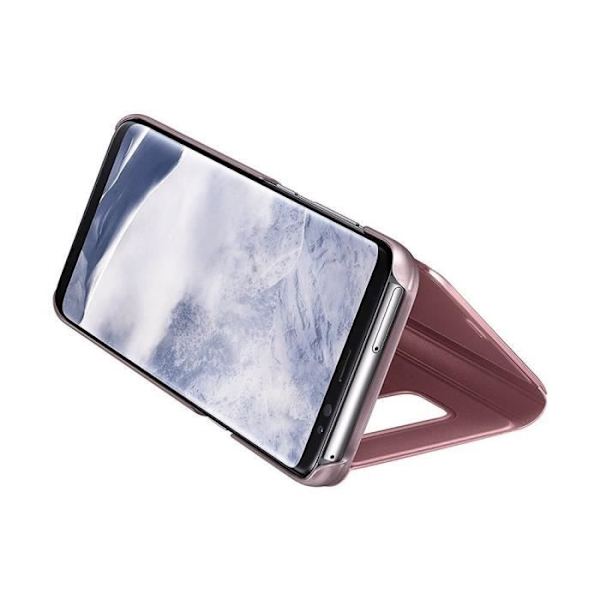 Samsung Galaxy S8-fodral Optimerad visningsvinkel Clear S-View-fodral för Samsung Galaxy S8 (roséguld)