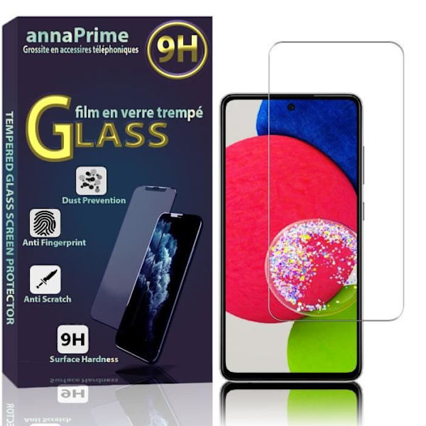 VCOMP® för Samsung Galaxy A52S 5G 6,5": 1 skärmskydd i härdat glas VIT
