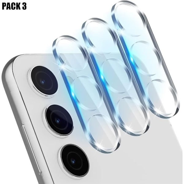 Kameraskydd i härdat glas för Samsung Galaxy S24 Anti-Scratch Stötsäker styv - paket med 3 Transparent