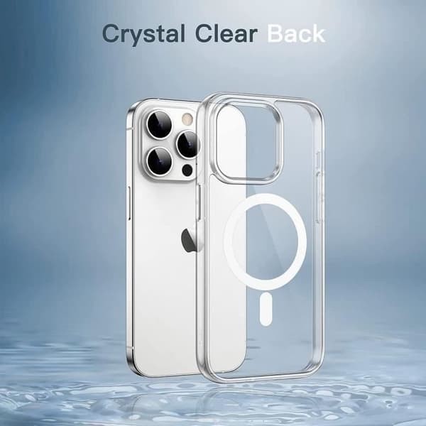 Skyddsskal - Noname - för iPhone 14 Pro Max - Stöttålig - Trådlös laddning - Transparent Transparent