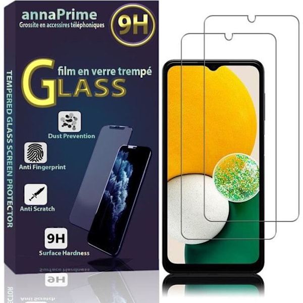 VCOMP® för Samsung Galaxy A13 5G 6,5": Pack - 2-pack skärmskydd i härdat glas VIT