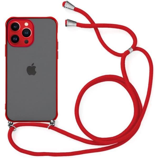 Skydd - Universell - för iPhone 13 Pro Max - Röd - Tunna - Stötskydd Röd