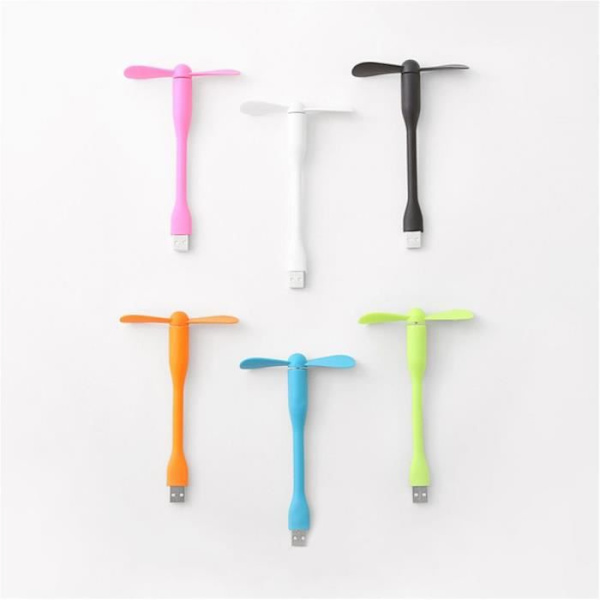 USB-fläkt - YIOU - Mini Flexibel Fläkt - 22 dB - Svart - Silikonklingor Svart