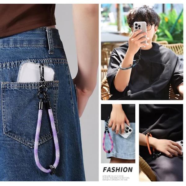 Skyddskal - BOOLING - Samsung Galaxy A15 4G-5G - Flexibel - Stötabsorberande - Robust blå armbånd 30cm Svart