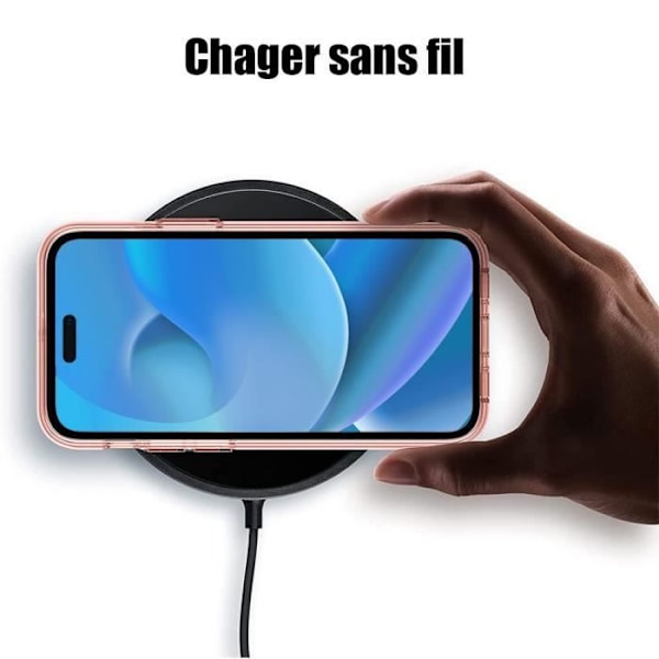 Skyddsfodral - BOOLING - för iPhone 14 Pro - Rosasilikont - 2 Härdat Glas Skärmar - Ultra Slim Rosa