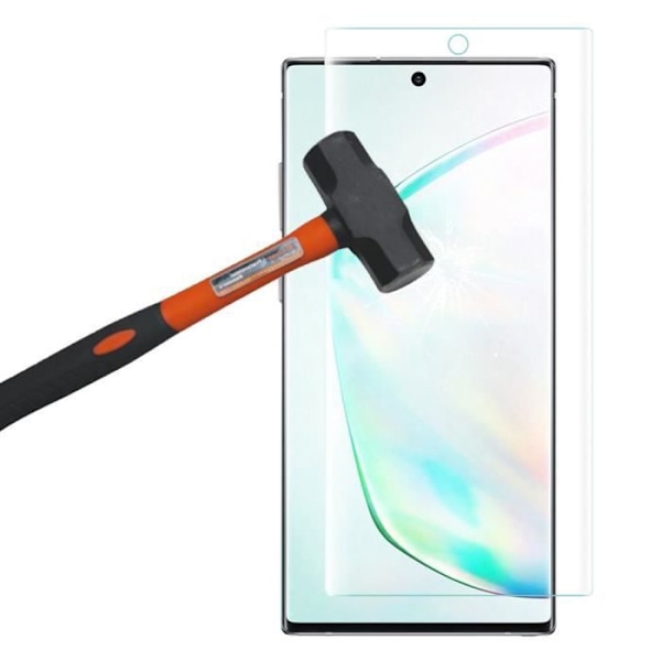 För Samsung Galaxy Note10+ Plus/ Note 10 Pro/ Note10+ 5G: 1 böjd kant, helskärmshärdat glasfilmbeständig - TRANSPARENT TRANSPARENT