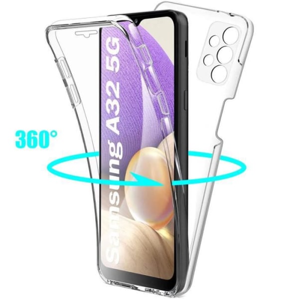 Fodral för Samsung A32 5G (6,5") Anti-Fingerprint Mjuk TPU Transparent Anti-Shock Anti-Scratch