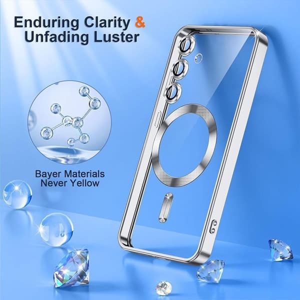 Skyddsskal - BOOLING - för Samsung Galaxy A07 - Silver - Stötabsorberande - Kameraskydd Silver