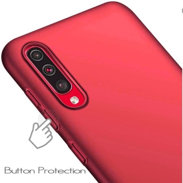 Fodral för Samsung A70 (6,7") Silikon Enkelt skydd Anti-Shock Röd