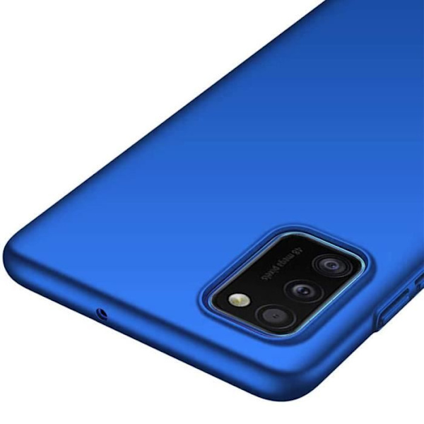 Fodral för Samsung A41 (6,1") Lot 2 härdade glasögon Skydd mjuk enfärgad behaglig blå Blå