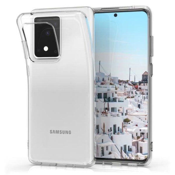 kwmobile Samsung Galaxy S20 Ultra Fodral - Skal till Samsung Galaxy S20 Ultra - Genomskinligt silikonfodral 51224.03