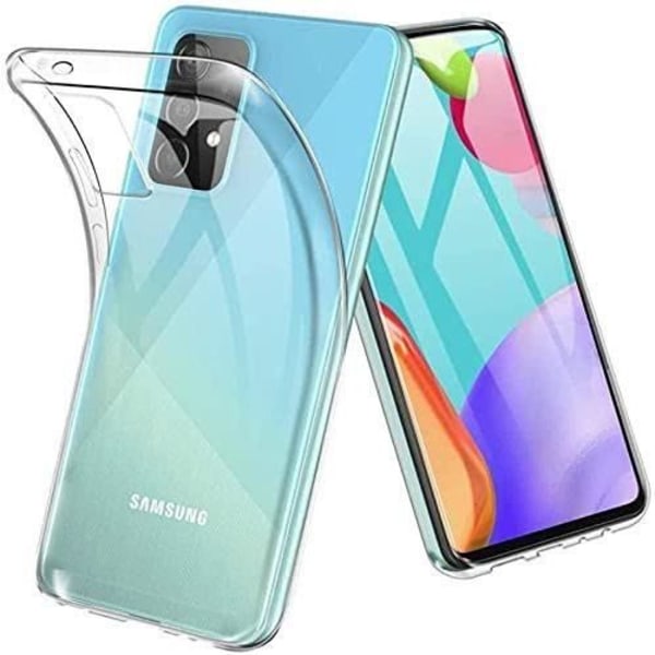 Coque för Samsung M52 5G (6.7”) - PROSHOP - Skyddande silikonfodral med förstärkt transparens och 2 härdade glas. Transparent