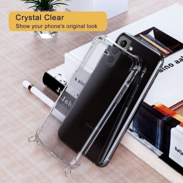 Skyddsfodral för Samsung S20 FE - PROSHOP - Mjuk - Stötsäker - Förstärkta hörn - Transparent-Nattgrön Transparent-midnattsgrön