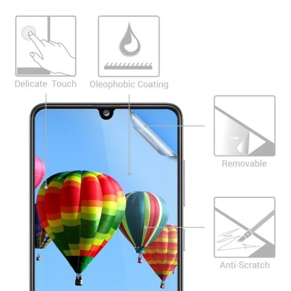 kwmobile 3x skärmskydd kompatibel med Samsung Galaxy A41 - 3x genomskinligt skärmskydd för telefon in