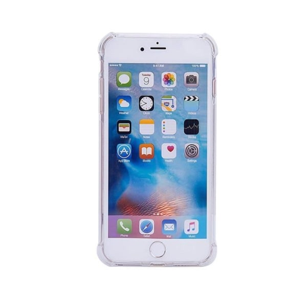 Etui - INECK - iPhone 6/6s - Gennemsigtig silikone - Anti-shock beskyttelse - Fleksibilitet Transparent