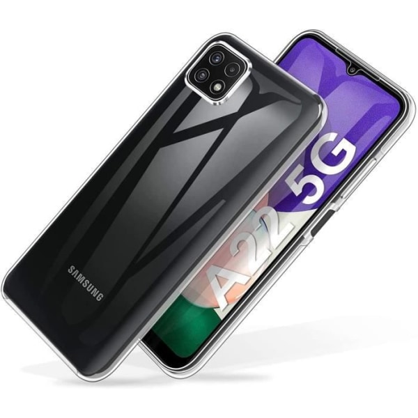 Samsung A22 5G Fodral - 360 Dubbelsidigt skydd Klart