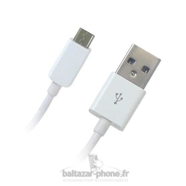 Vit USB-laddarkabel till SAMSUNG Galaxy Y