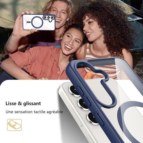 Skyddsskal - BOOLING - Samsung Galaxy A16 5G - Hybrid - Repåtr resistent - Stötabsorberande - Marinblå marinblå