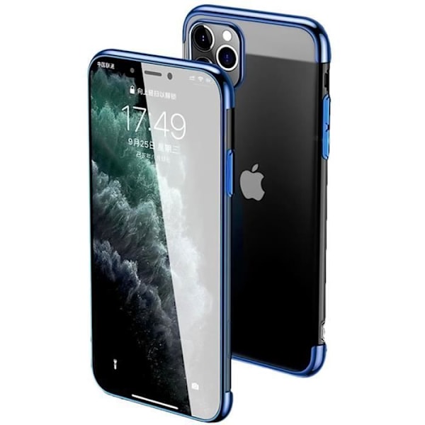 Skyddsfodral för iPhone 12 Pro Max - PROSHOP - Mjuk - Silikongel - Blå krom Blå