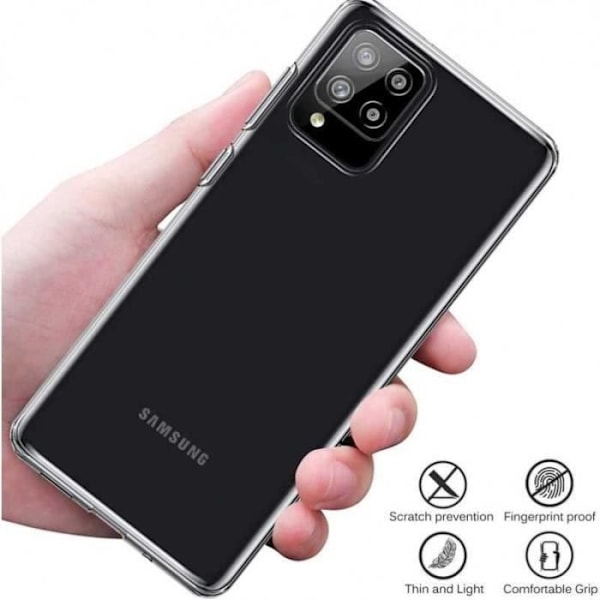 Fodral för Samsung A22 4G (6,4") Förstärkt skydd Silikon Transparent