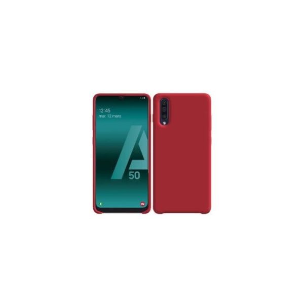 IBROZ Röd Silikonfodral till Samsung Galaxy A50