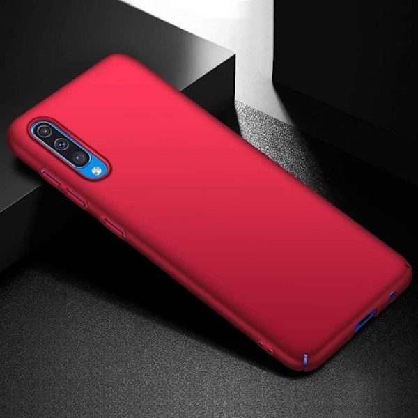 Fodral för Samsung A50 (6,4") Enkelt ljusfärgat ryggskydd Röd Röd