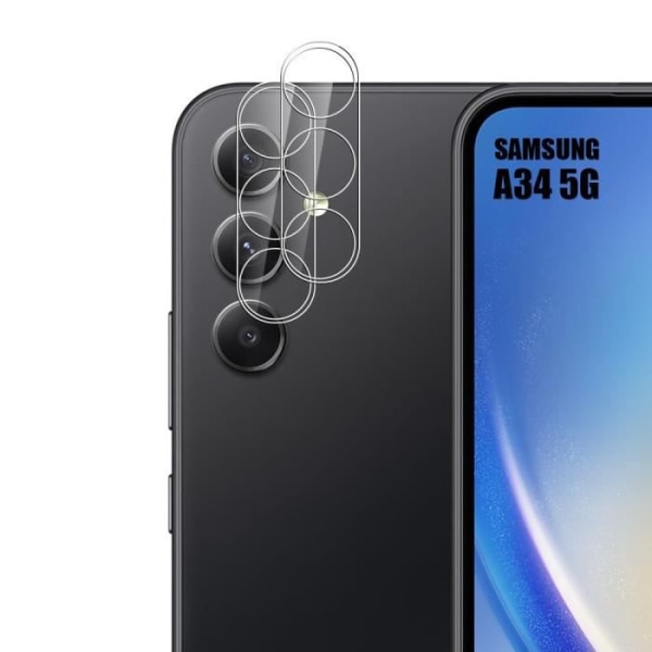 2 kamerabeskyttelse af hærdet glas til Samsung Galaxy A34 5G Transparent