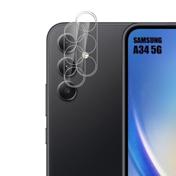 2 Kameraskydd i härdat glas för Samsung Galaxy A34 5G