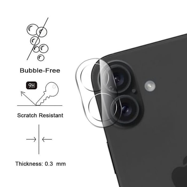 Skyddsskal - BOOLING - iPhone 16 Plus - Mjuk - Transparent - Magnetiskt Cirklar Transparent