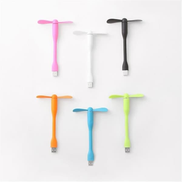 Mini USB Flexibel Fläkt - YIOU - Rosa - 22 dB - 14 cm Lång - Tyst Rosa