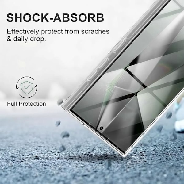 Fodral till Samsung Galaxy S25 Ultra - 360° Fullt skydd Transparent Stötsäker Silikon+PC
