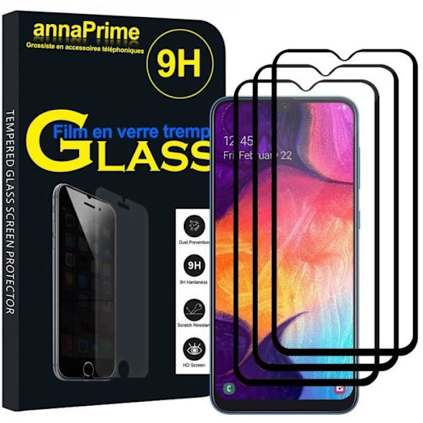 Skyddsfilm - LCC® - A30 - Härdat glas - Hög transmittans - Anti-fingeravtryck SVART