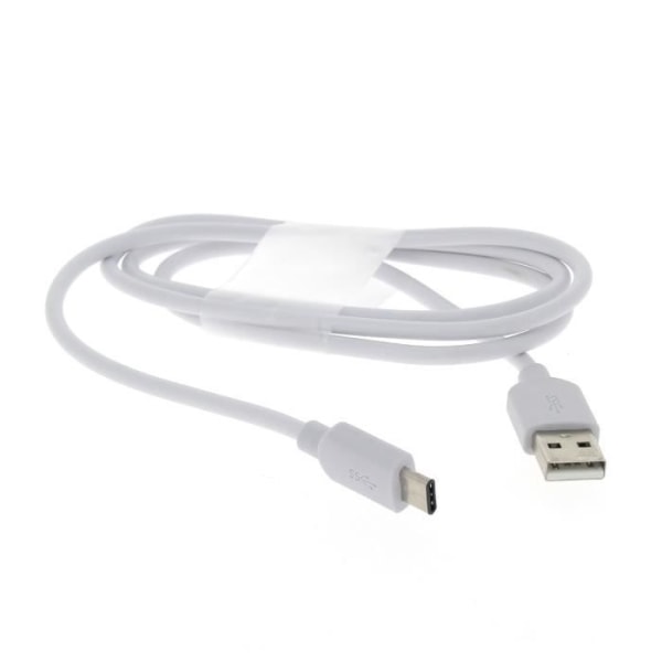 Vit Synchro & Charge USB Typ C-kabel för MICROSOFT LUMIA 950 XL - LUMIA 950