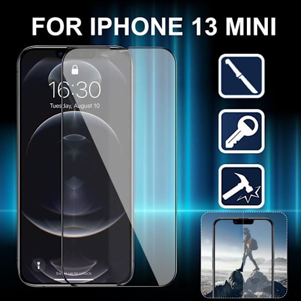 Skärmskydd - DOD5 - iPhone 13 - Härdat glas 9H - Full täckning - Flerfärgad Flerfärgad