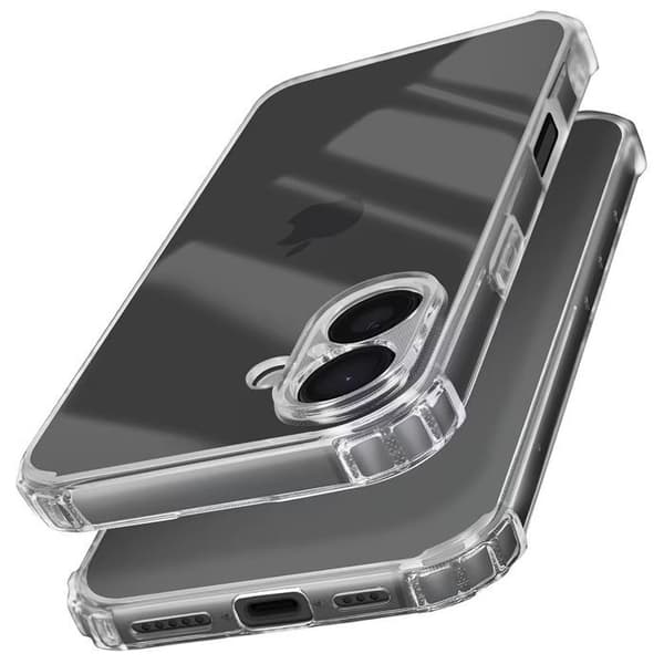 Skyddsfodral - BOOLING - för iPhone 17 - Transparent Silikon - Stötsäker - Repfria Transparent