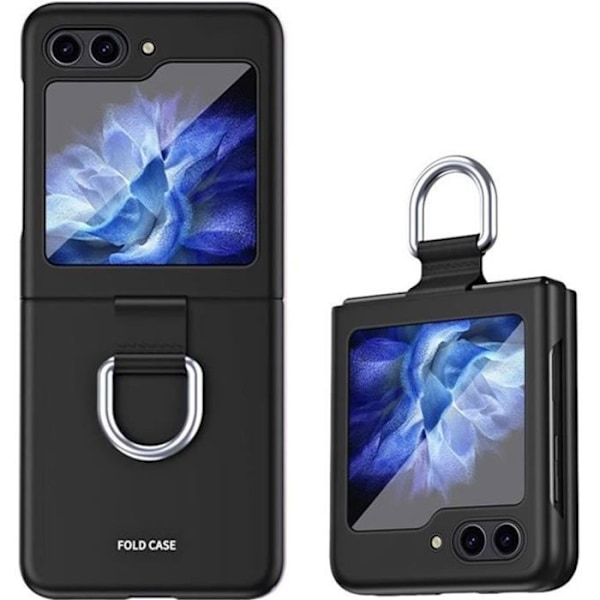 Skyddshölje - BOOLING - Samsung Galaxy Z Flip 5 - Hårt - Stötsäkert - Metallklämma Svart