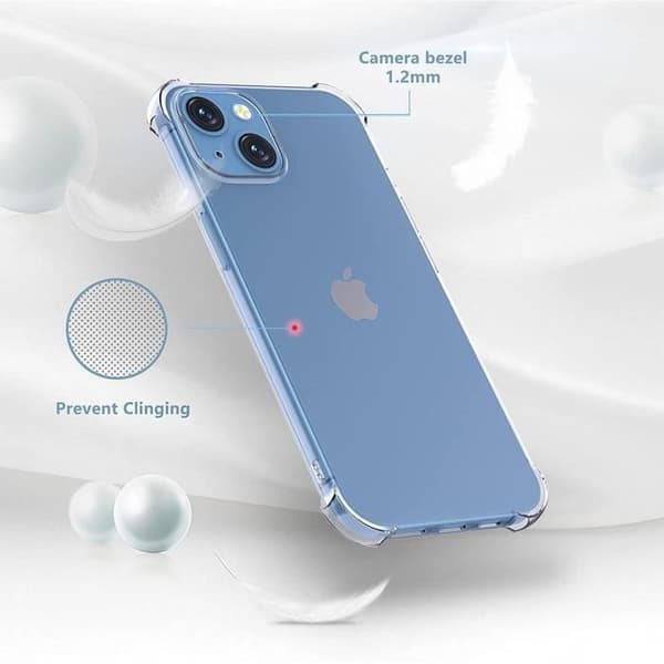 Silikonfodral - för iPhone - 14 Plus - TPU - Ultra Slim - Transparent Transparent