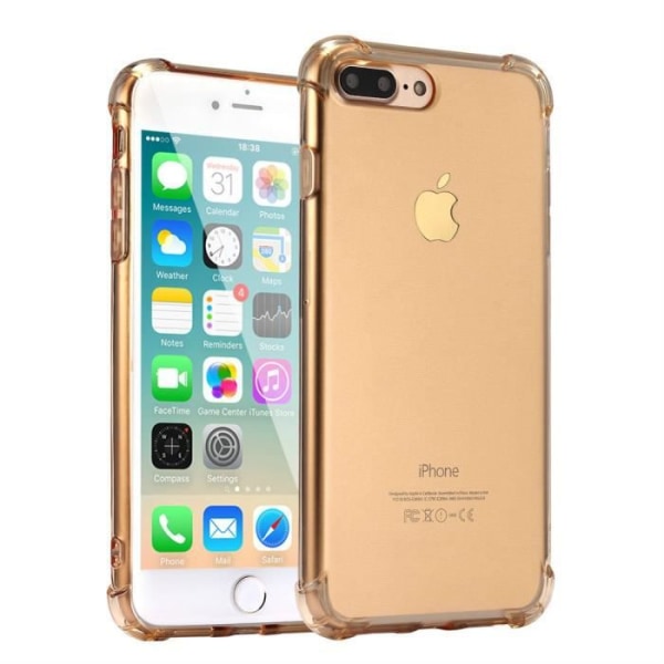 iPhone 7/8 Plus cover - Okmall - Gennemsigtig - Blød - 360° beskyttelse - Ekstremt tynd Transparent