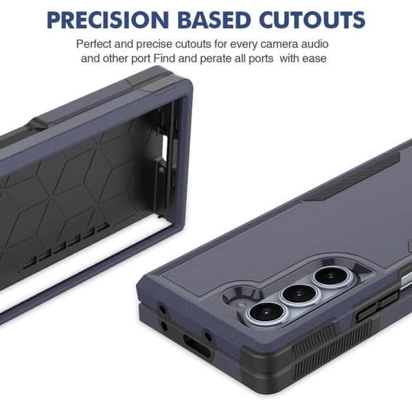 Coque - BOOLING - för Samsung Galaxy Z Fold 6 - Stötskydd - Rep防 - Mörkblå marinblå