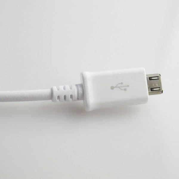 Vit Micro Usb-kabel för Samsung Galaxy S4 S3 S2 ACE Usb 2.0 Dataladdare